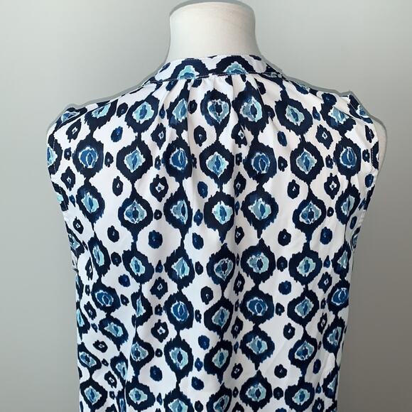 Mud Pie Sleeveless V Neck Tunic Blouse Sz M - Picture 6 of 7